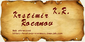Krstimir Rocanov vizit kartica